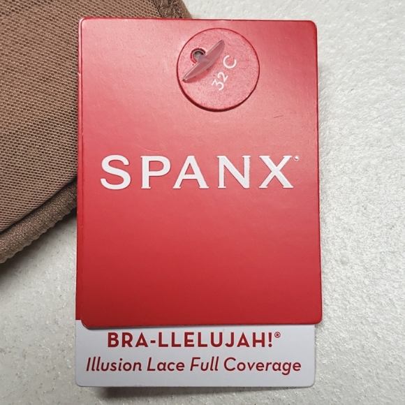 SPANX Bra-llelujah Illusion Lace Full Coverage Bra Women's Size 32C - Picture 11 of 16
